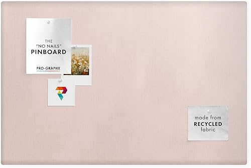 Pro Graphx - Tablón de anuncios de tela para paredes, grueso y elegante, sin marco, tablero de memoria, oficina, hogar, elegante, decorativo u