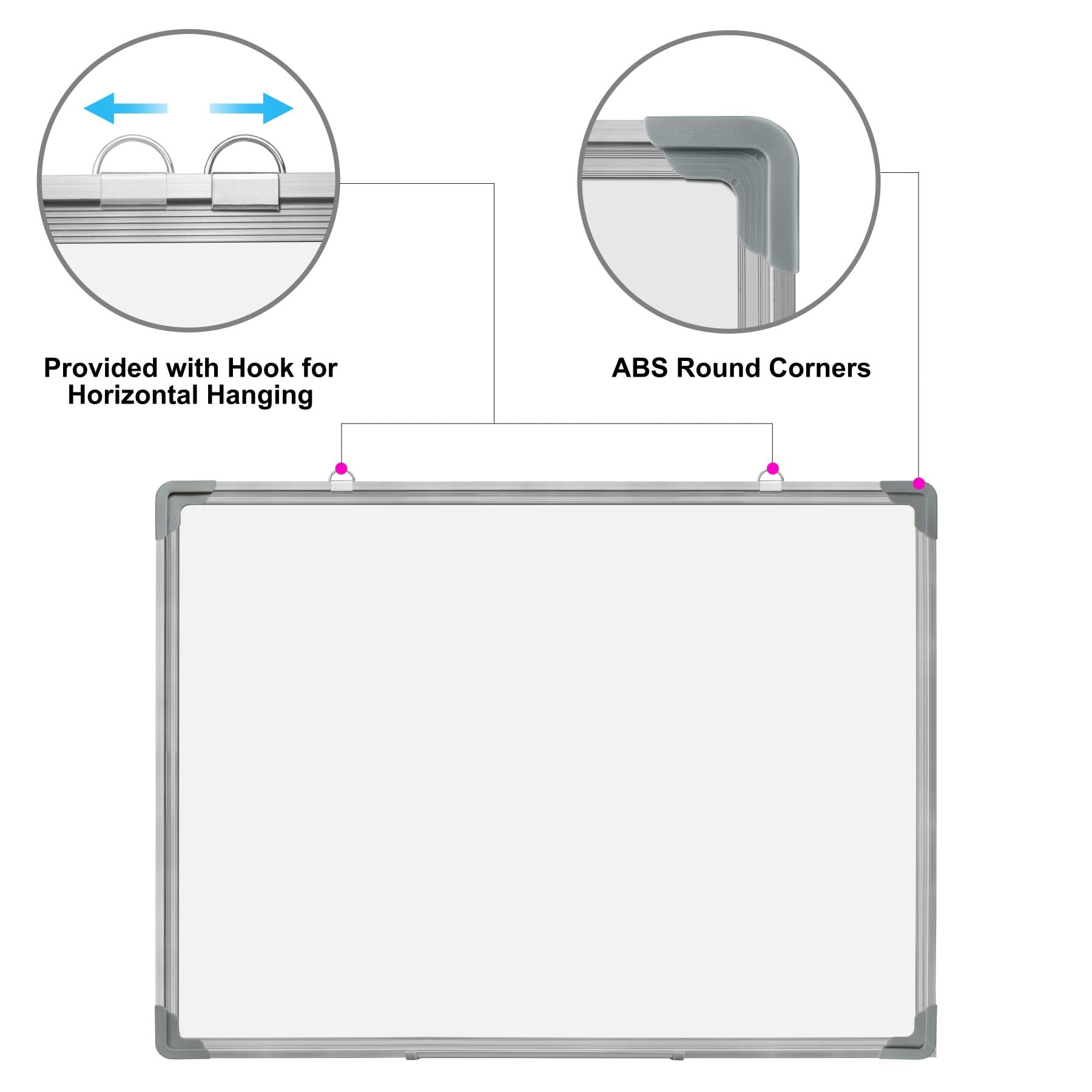 Dry Erase Board, White Board Dry Erase, White Boards for Walls, Aluminum Frame Hanging