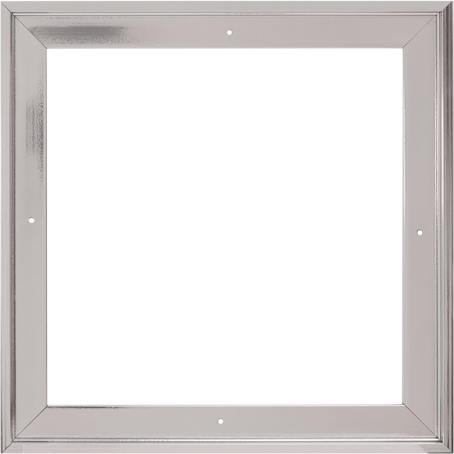 Pixy Canvas Floater Frame 25x25 for 3/4 (0.75) inch Deep Canvas Paintings/Canvas Prints/Wood Canvas Panels/Wall Art/Wall Decor/Home Decor/Artwork (Chrome, 25 x 25 inch, Square)