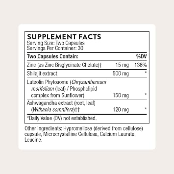 THORNE - Advanced Testosterone Support - Men's Health Supplement - Supports Healthy Testosterone Levels & Muscle Fatigue* - with Ashwagandha, Shilajit & Zinc - Third-Party Certified - 60 Capsules