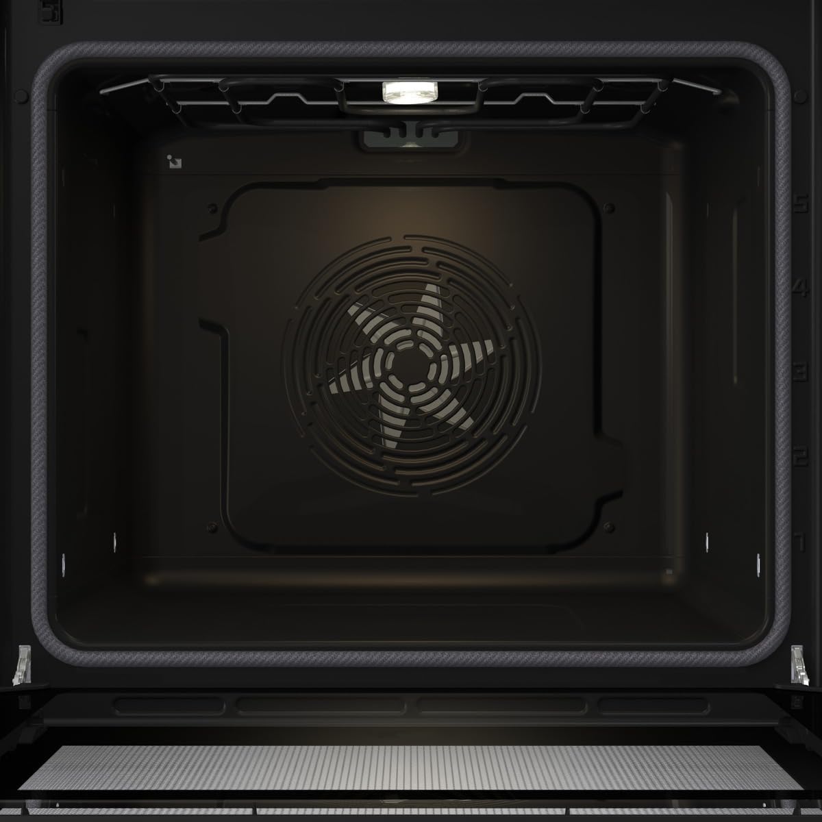 Hisense OP64211EX NUOVO Forno da Incasso Multifunzione 73 litri, Termoventilato, 3 vetri, Pulizia Pirolitica, 13 Funzioni, Pizza 300°C, AirFry, Display Touch, Guide Telescopiche, Inox con Vetro Nero