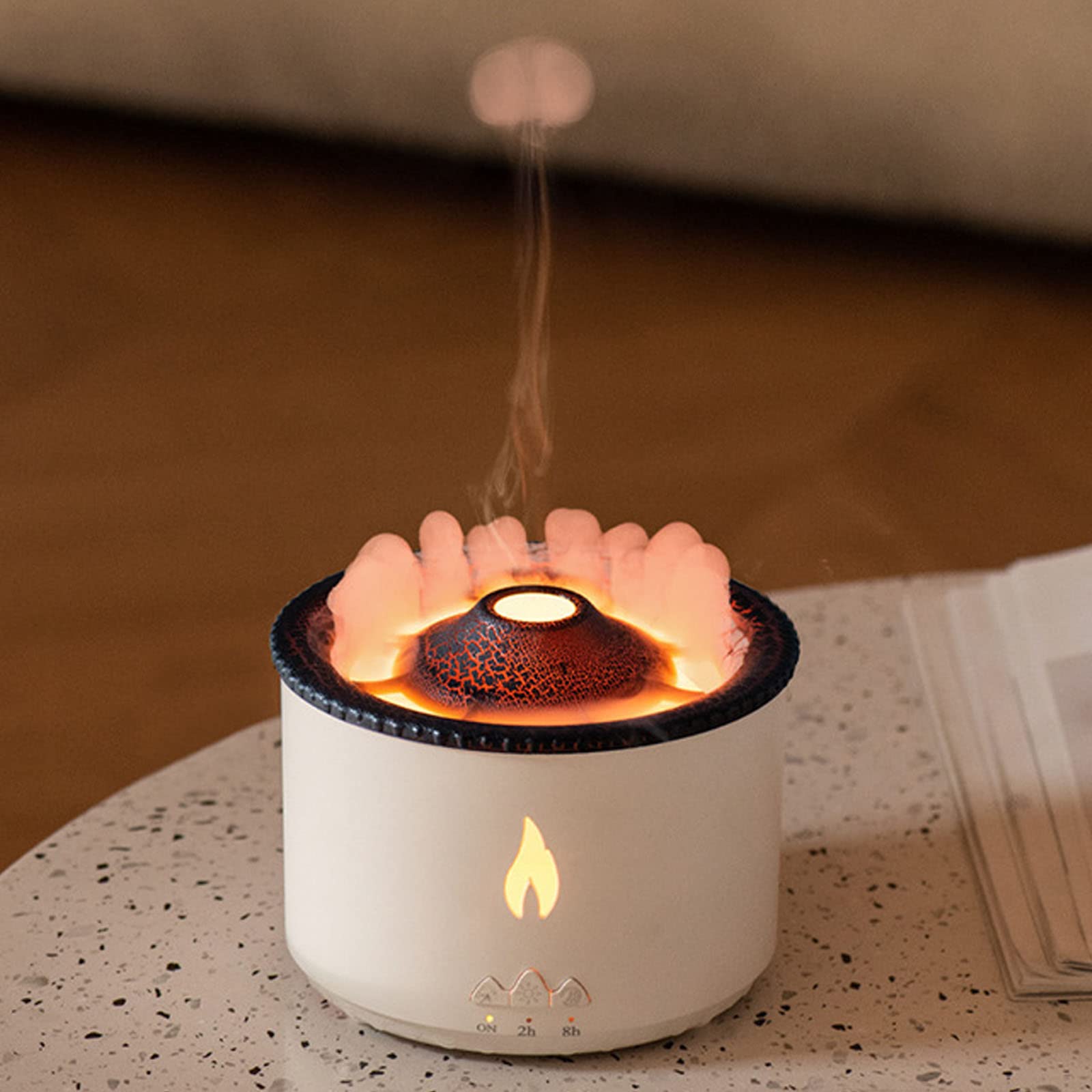 Difusor de Aceite Esencial, humidificador de Aroma de Medusas volcánicas con Capacidad de Tanque de Agua de 360 ​​ml, Dos Modos de pulverización, Dispositivo de Aceite perfumado