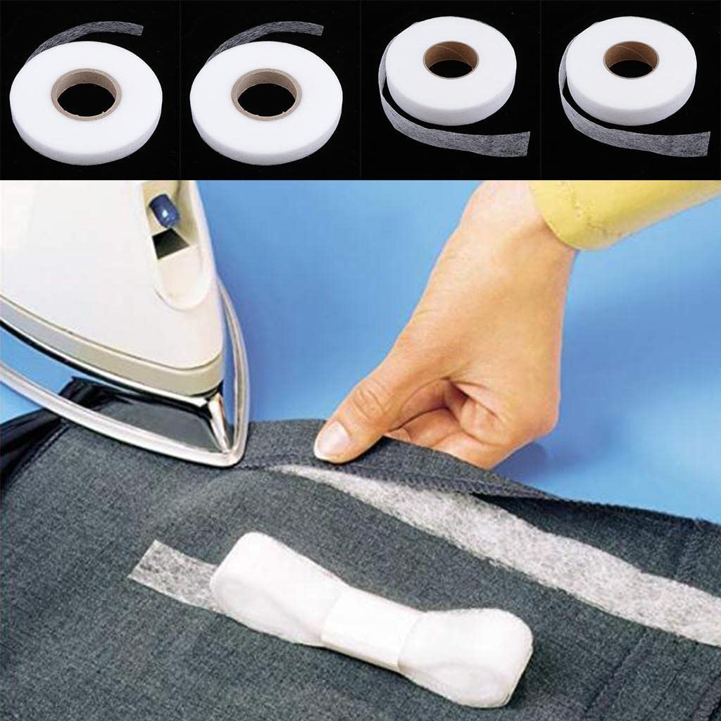 Bügelband Saumband | 90 Yards (1cm Breite) | Doppelseitig Zum Aufbügeln | Ohne Nähen