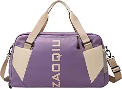 Bolsa Mala De Mão 10kg Viagem Academia Bordo Grande Avião Alça ajustável Área Seca Área Molhada Compartimento Tênis (Roxo)
