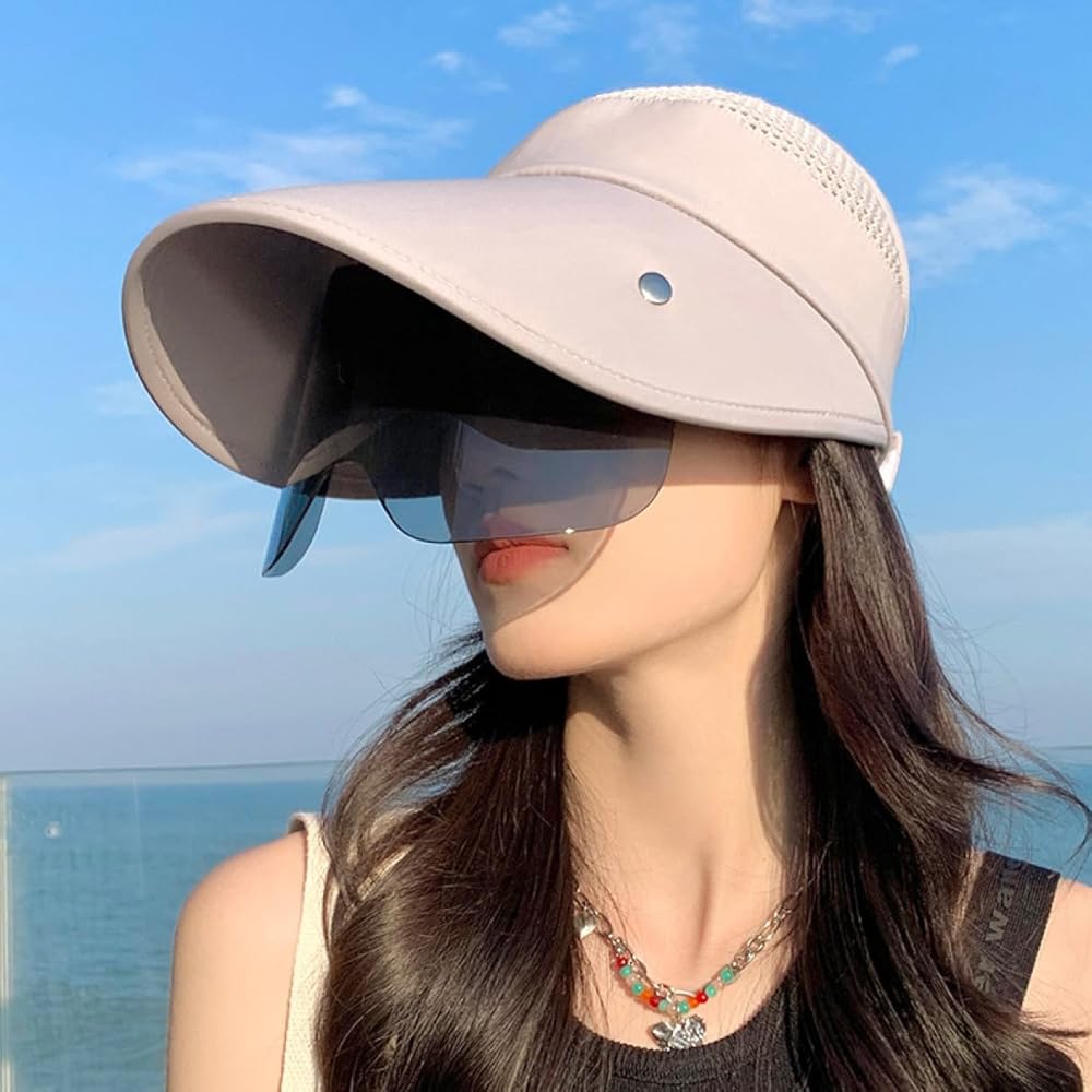 あおい帽子の女 Amazon | [AJGLJIYER LTD] サングラスとサンバイザーの一体型