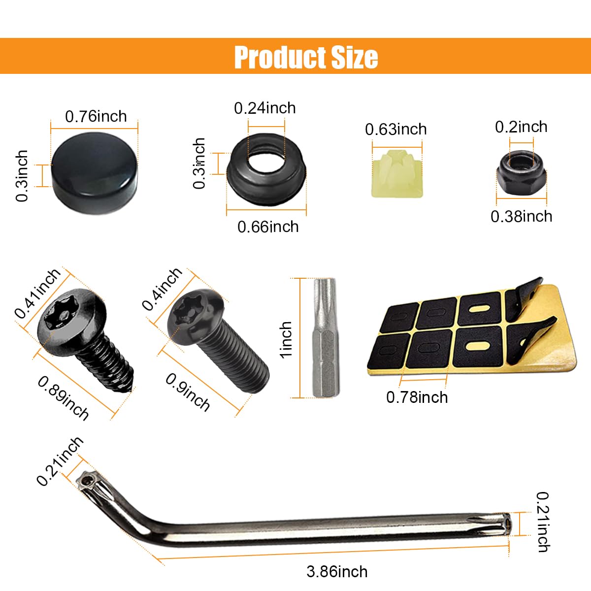 Mercedes License Plate Screws Anti-theft Mercedes Anti Theft - Foto 10