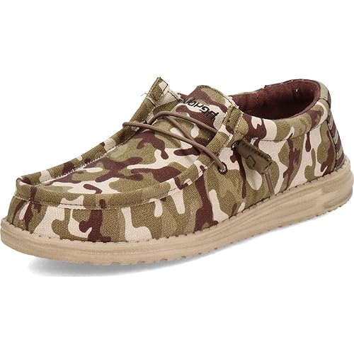 Hey Dude Men’s Wally Multiple Colors | Men’s Shoes | Men's Lace Up Loafers | Comfortable & Light-Weight