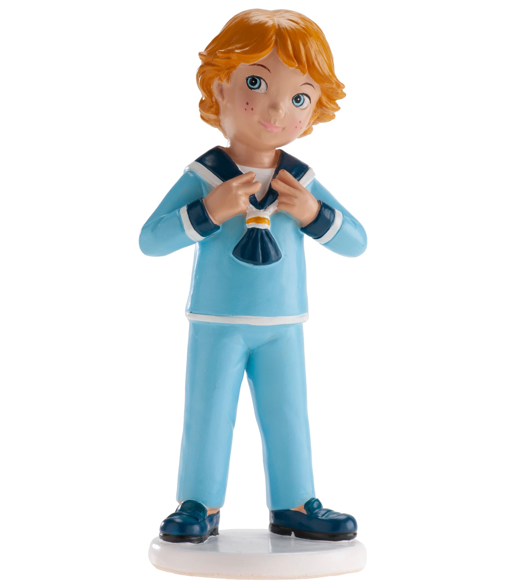 dekora – First Communion Cake Topper Figure Boy Borja 16 cm, Celebration Cake Decoration