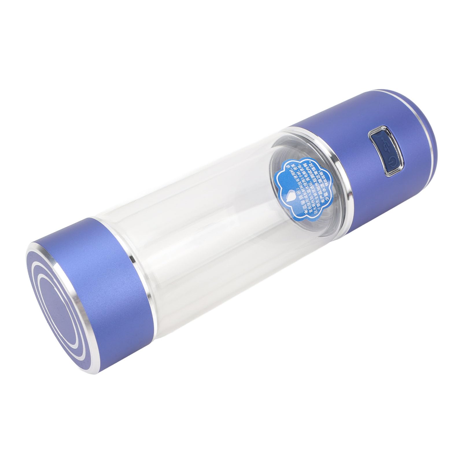 Botella de Agua de Hidrógeno, Mejora del Inmunitario de 1400 MAh Generador de Botellas de Agua de Hidrógeno Promueve el Metabolismo de 300 Ml 1600ppd Alta Concentración por (BLUE)