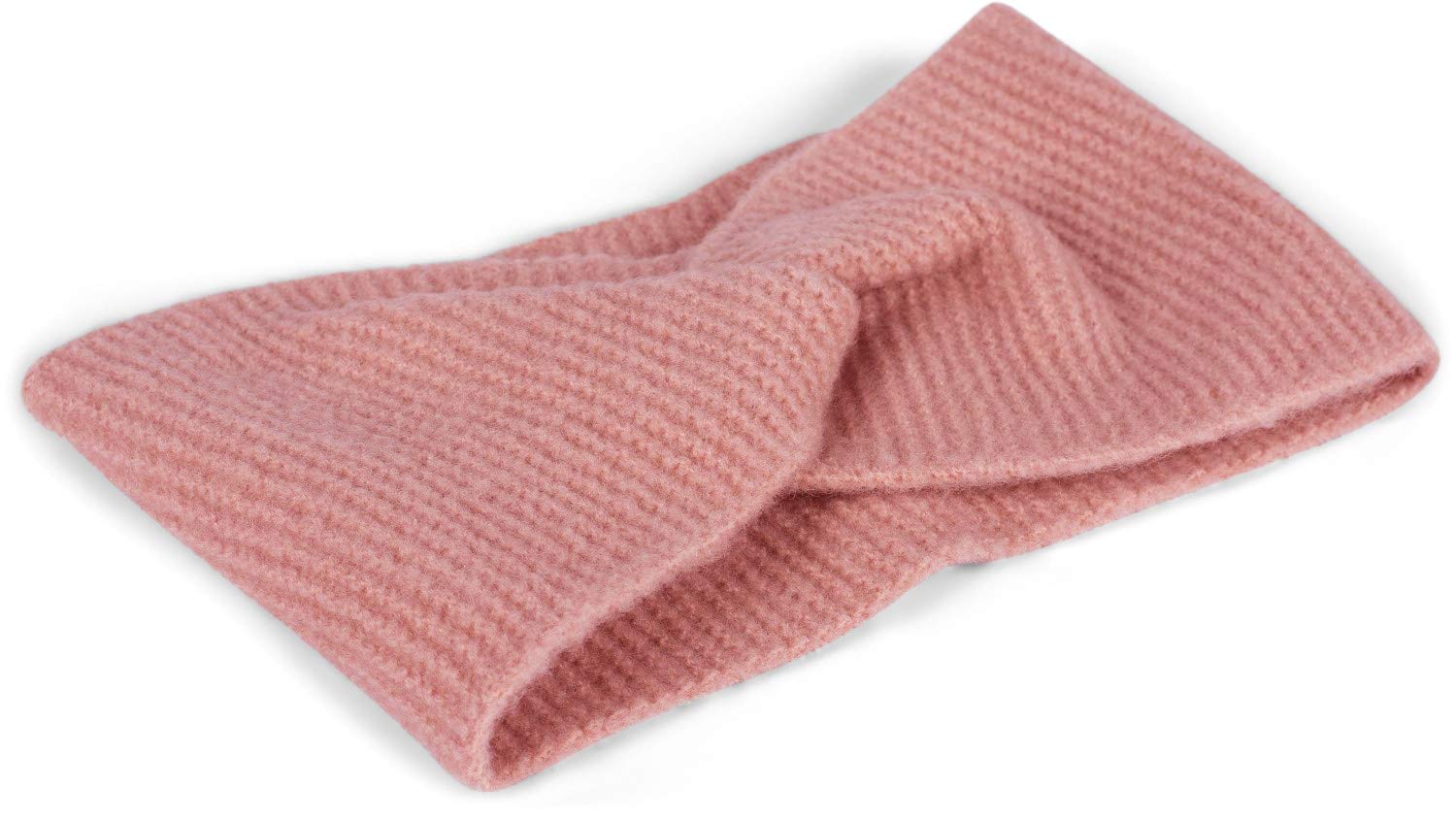 styleBREAKER Ladies fine knit headband with twist knot, warm winter hairband, headband 04026047, color:Old Rose - Image 2