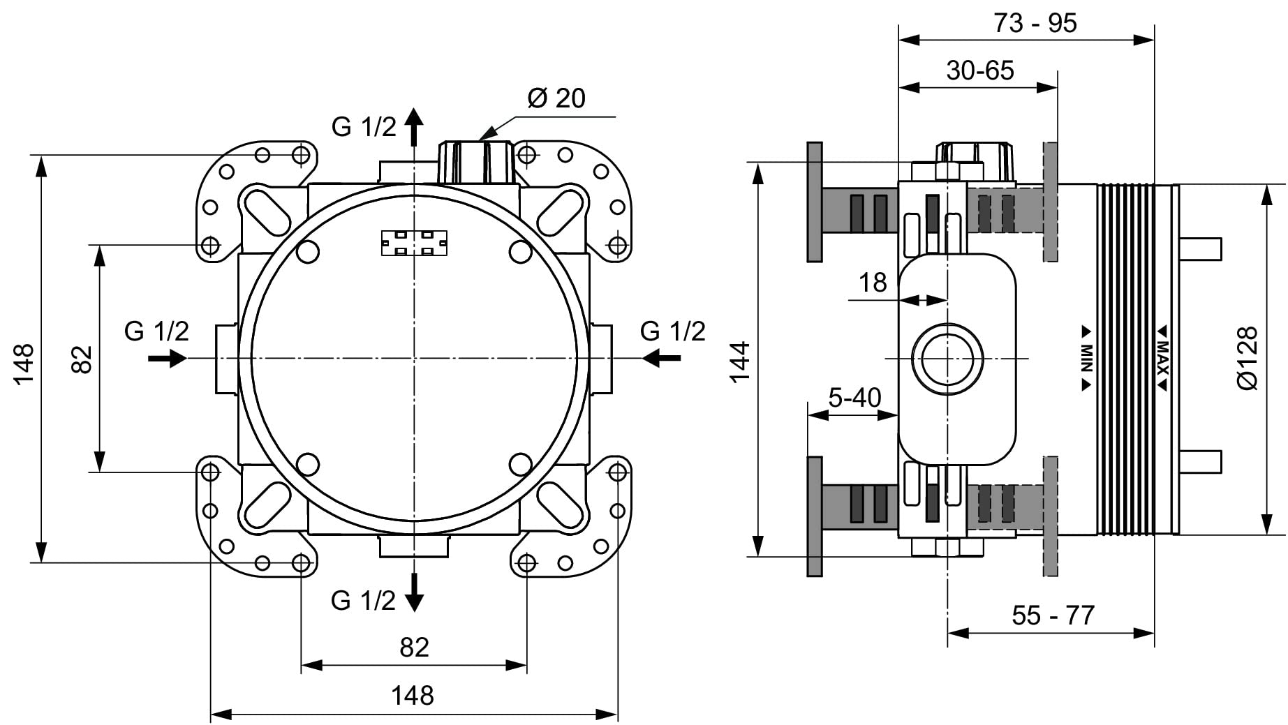 Ideal Standard BD193XG Ceraline zestaw armatury