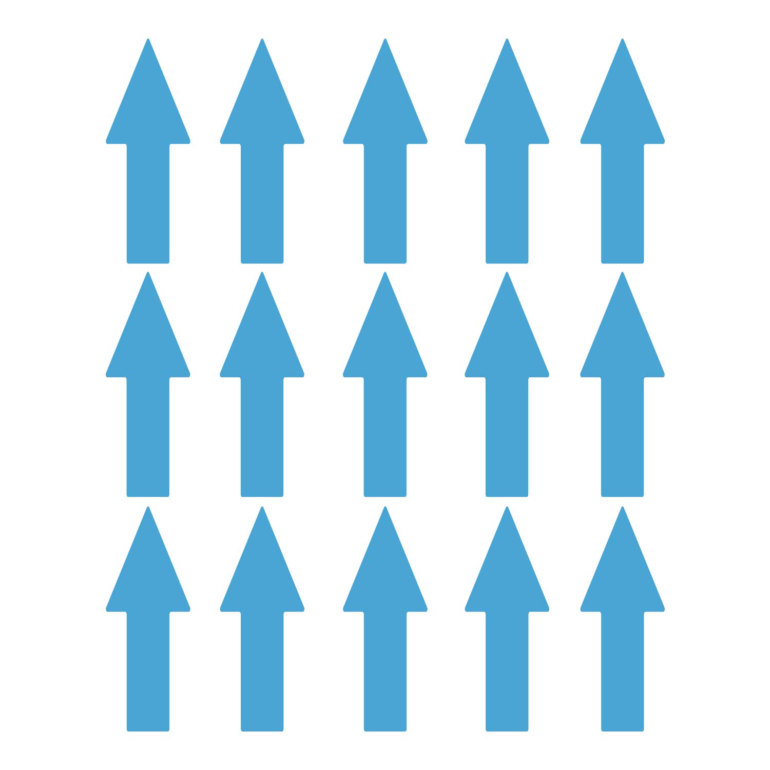LiteMark 8 Inch Baby Blue Warehouse Directional Arrow Decal Stickers for Floors and Walls - Pack of 15 (B07JGSNXJB) Amazon Price History, Amazon Price Tracker