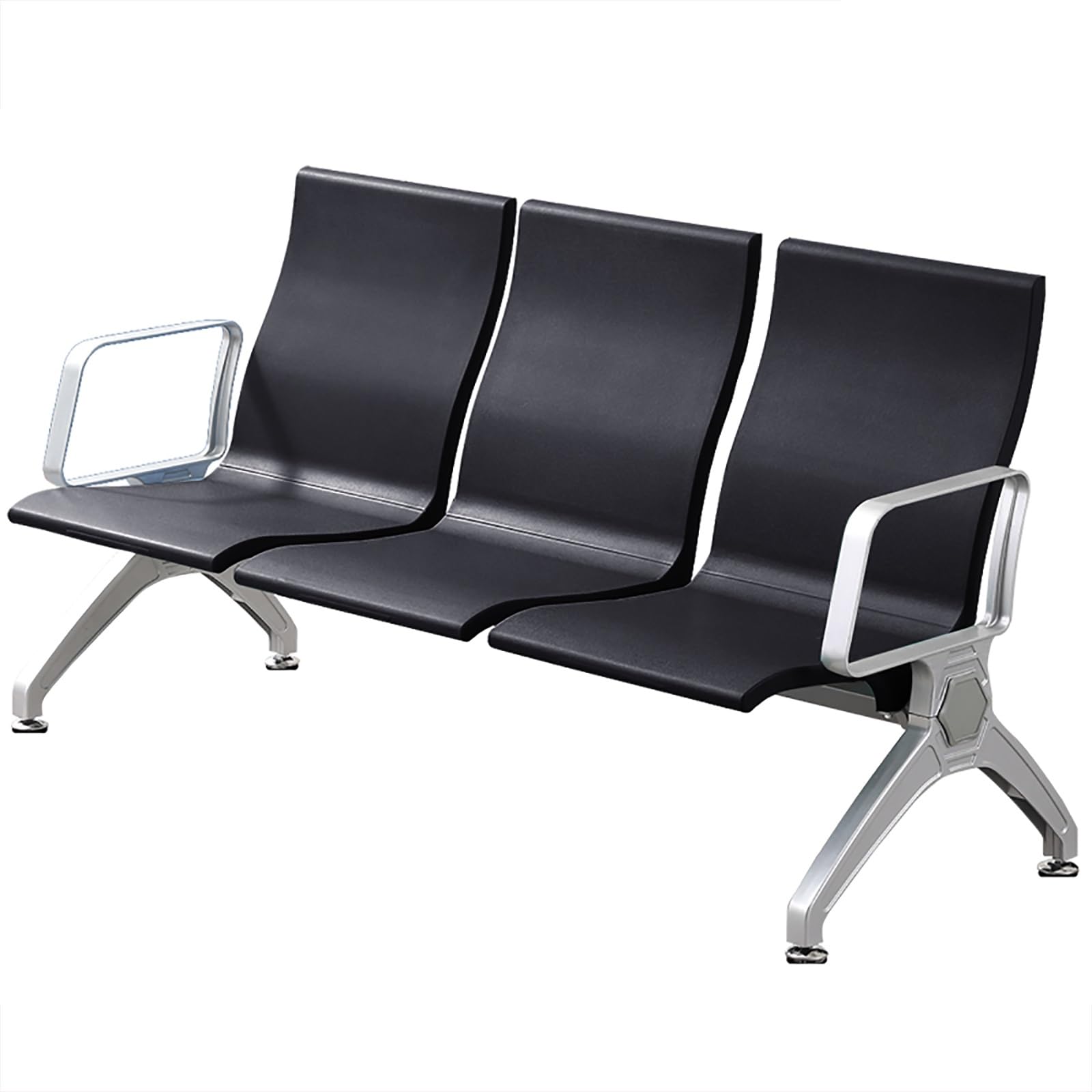 AYCDL High-Back Reception Chairs with Armrests-Polyurethane Waiting Bench for Airports Banks Lounges-Ergonomic Seating for Comfort and Style