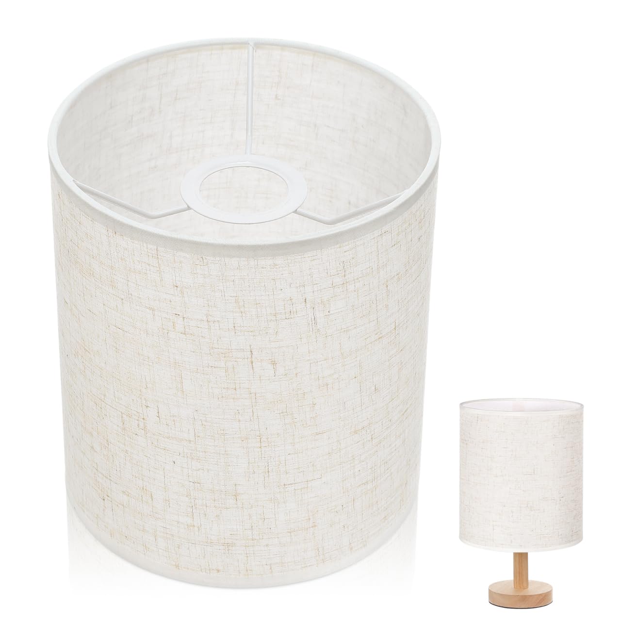 DOITOOL Abat-Jour En Lin Pour Lampadaire Et Lampe De Table 7.87 X 5.51 X 5.51 Pouces Abat-Jour Moderne Lavable Pour Éclairage Intérieur Et Décoration