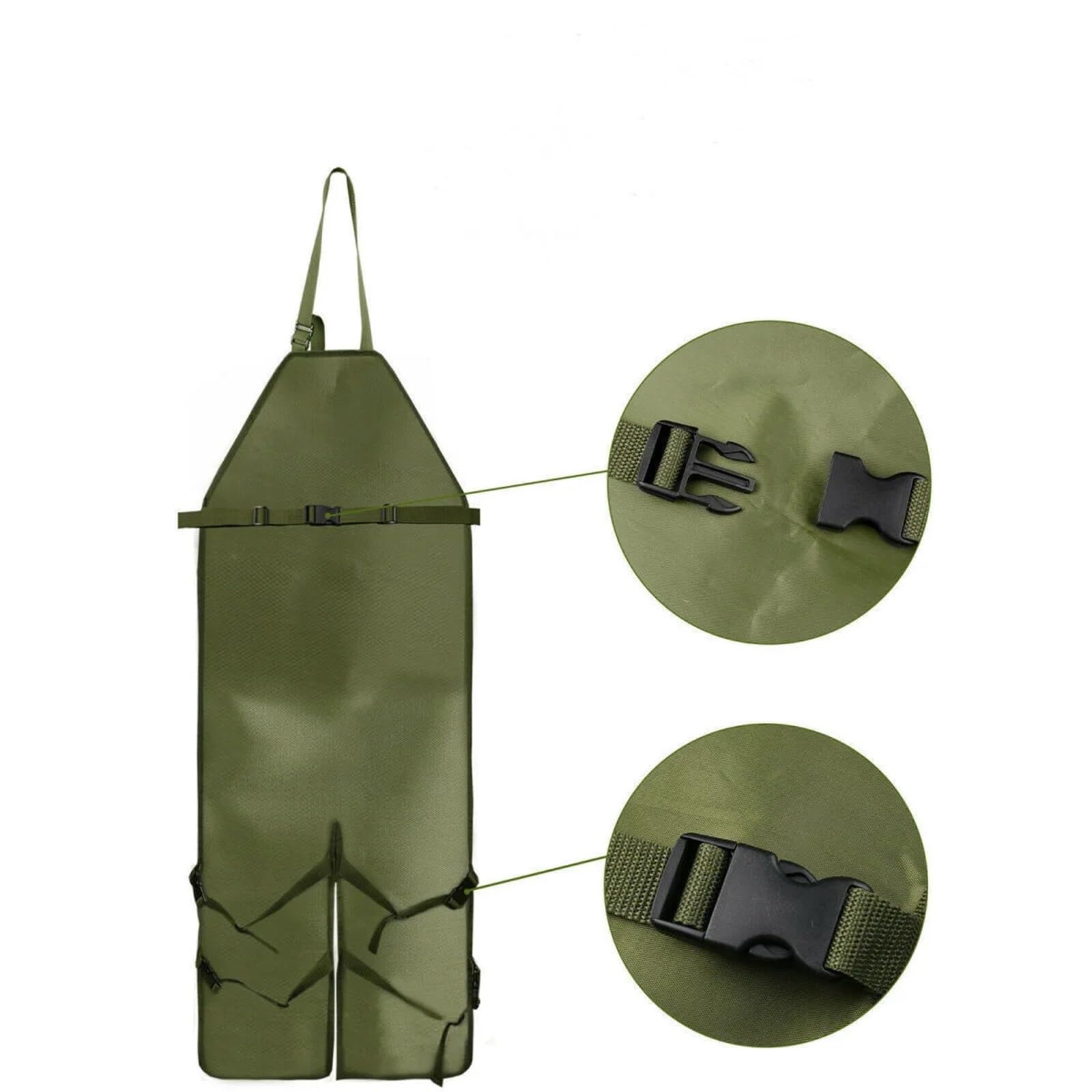 Schürze Herren Oxford-Stoffschürze mit mehreren Taschen, Garten-Beschneidungsschürze aus Oxford-Stoff, farblich passende verlängerte Garten-Leggings, Schürze, Beinschutz