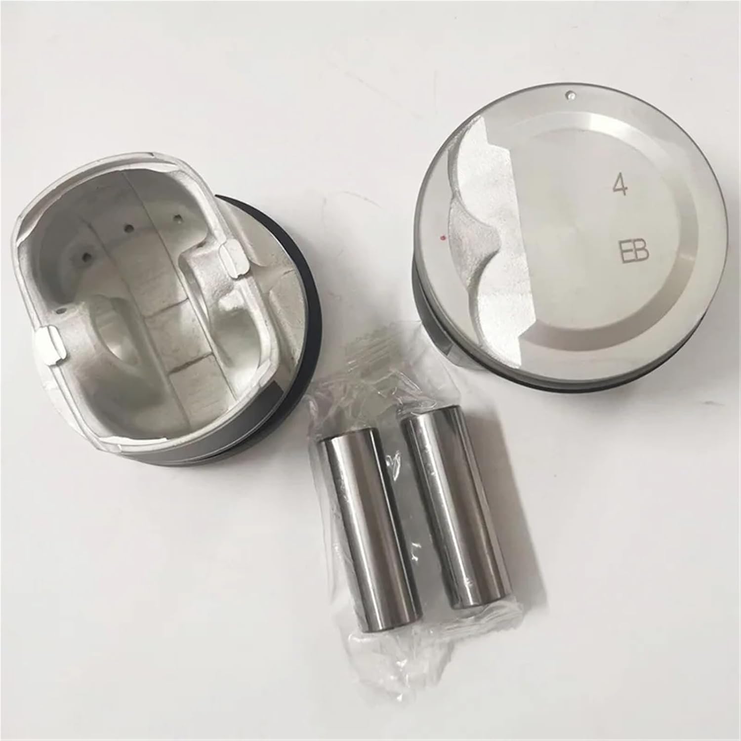 4 PCS 23041-2B101 230412B101 08-424800-30 Engine Piston Compatible with Hyundai Accent IV I20 I30 Compatible with Kia Ceed Rio PRO CEE'D 1.4L G4FA STD 77MM