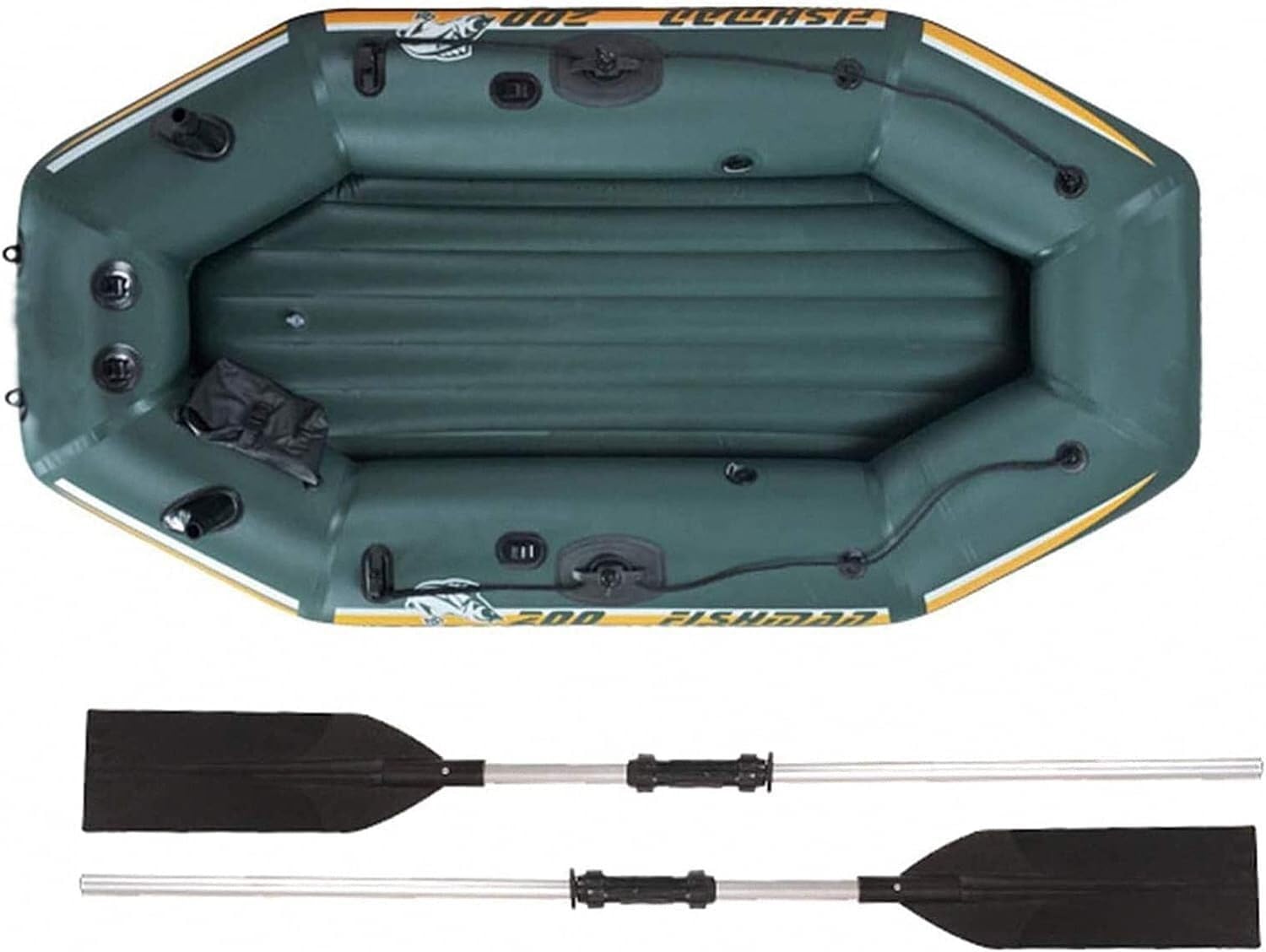 Inflatable Rafts for Adults Heavy Duty, Inflatable Boat Equipped with Double Paddles, Inflatable Fishing Raft, Kayak, Fishing Drifting Diving Inflatable Dinghy