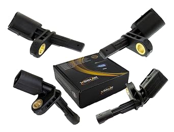 Xinhan ABS Wheel Speed Sensor Front Rear Left Right 4pcs WHT003856 WHT003857 WHT003858 WHT003859 fit A3 /TT/Carrera GT/Leon/Beetle/CC/Golf/Jetta/Passat 4PCS Front Rear Left Right