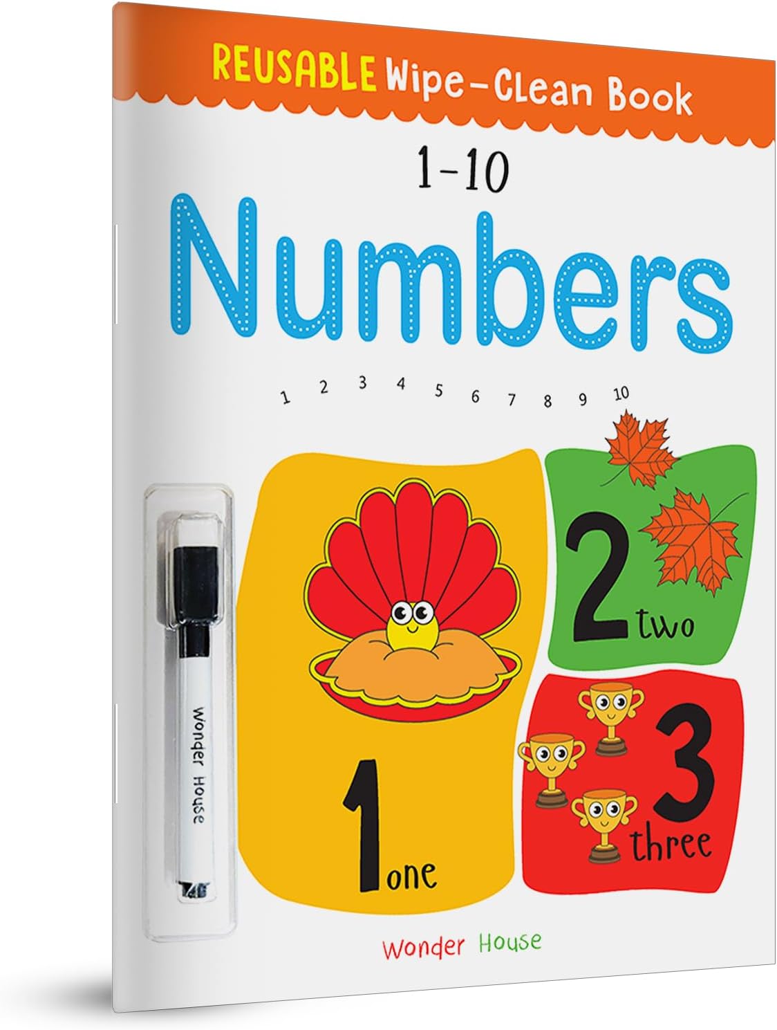 Reusable Wipe And Clean Book 1-10 Numbers : Write And Practice Numbers (1-10)