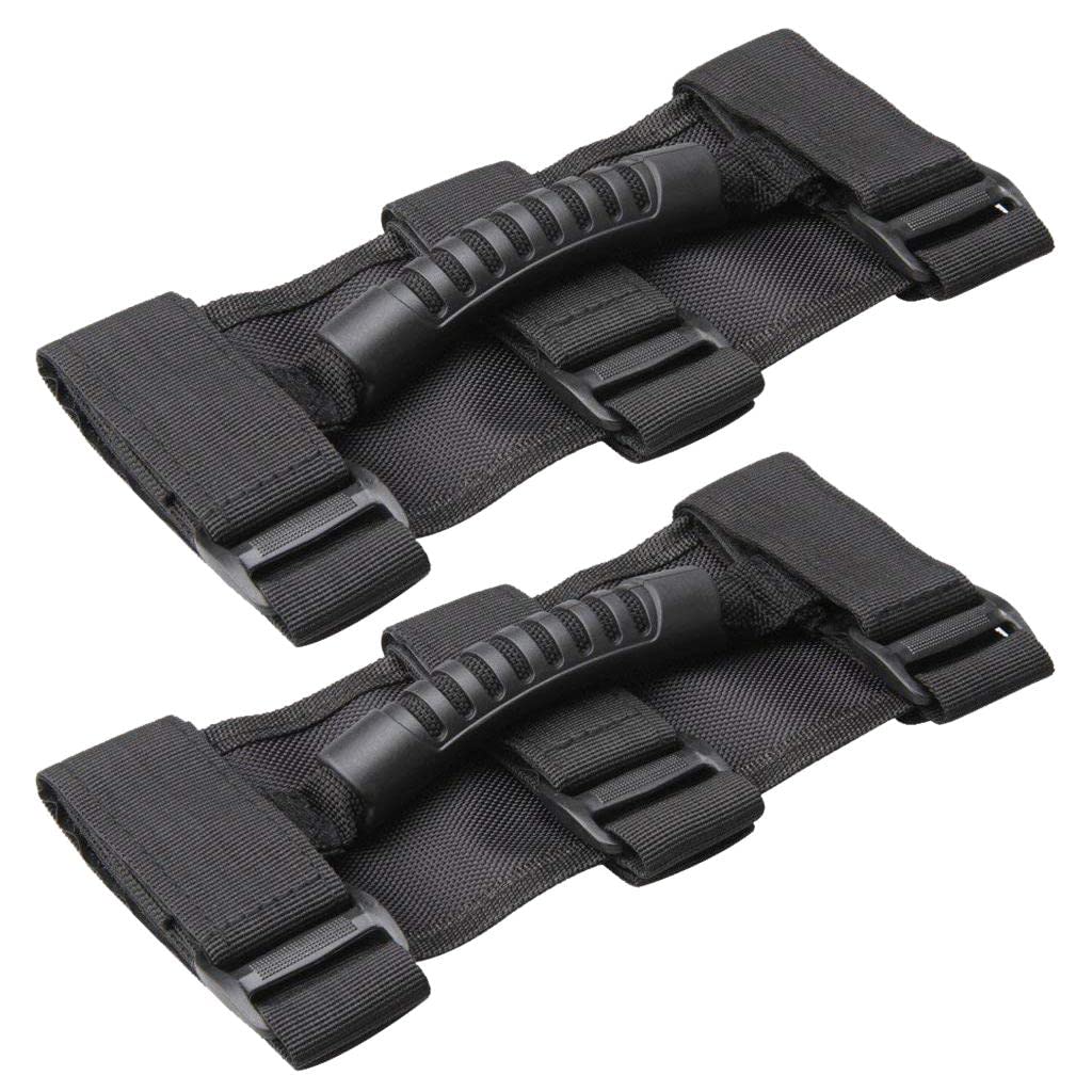 2Pieces Roll Bar Grab Handles Grib Hand Holder for Jeep Wrangler JK TJ YJ-picture-13