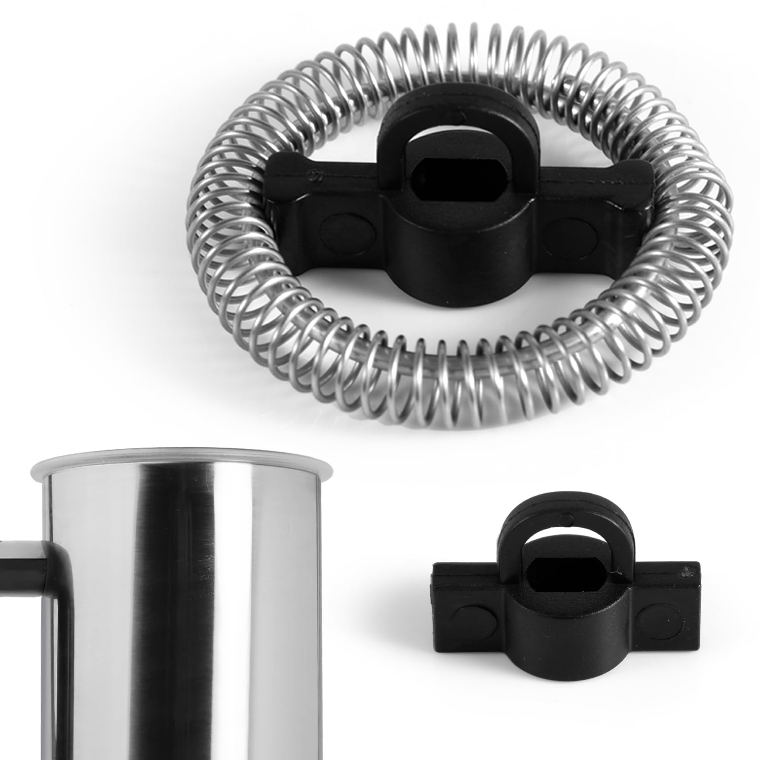 2 St Ersatzteile für Milchaufschäumer, 3,5x3,5cm Milchaufschäumer und Wärmer Set Schneebesen zum Aufschäumen von Milch für Secura-Modellen MMF-015, MMF-003, MMF-003B (250 ml) und MMF-603