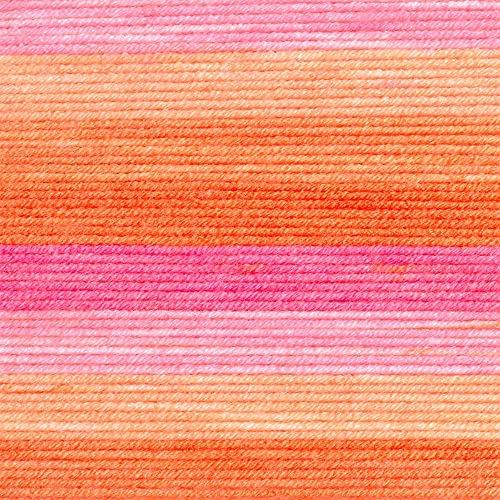 Image of Lion Brand Yarn, Mandala Ombre Variegated Yarn for Crocheting, Knitting, and Crafts, Serene, 1 Pack, Soft, Acrylic Fiber for Cozy Blankets, Worsted Weight Sweaters and Colorful Shawls