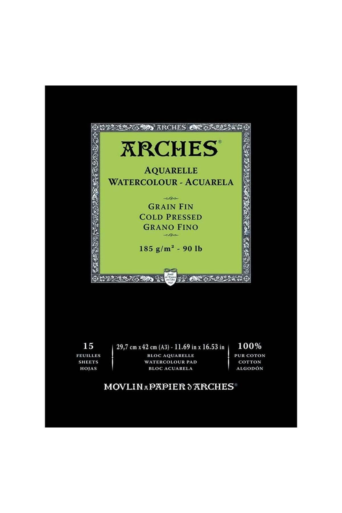 ARCHES® | Aquarelle aquarelblok - 185 g/m²