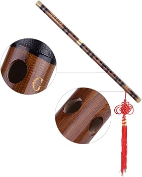 Flûte Dizi En Bambou Amer Chinois - Clé De Fa Avec Accessoires, Instrument Traditionnel