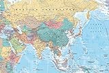 Middle East and Asia map Poster 36 x 24in