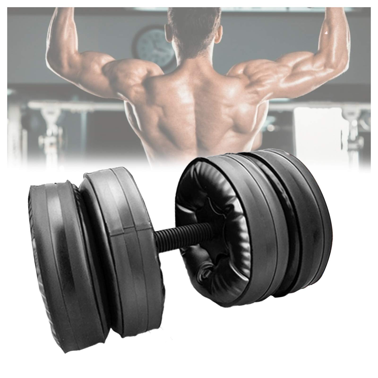 Manubri Regolabili Ad Acqua 2-25kg - Set Pieghevole Per Fitness E Viaggio - Foto 5