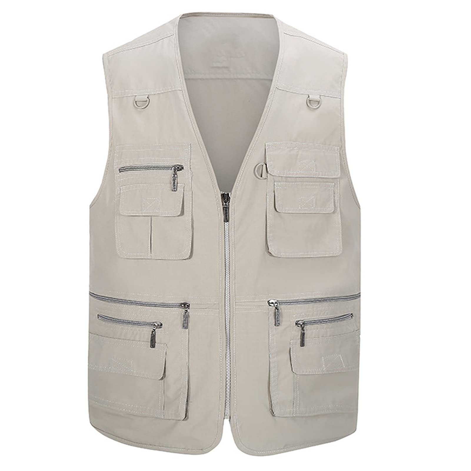 004-XL 004-XL Gilet de pêche en coton 16 poches