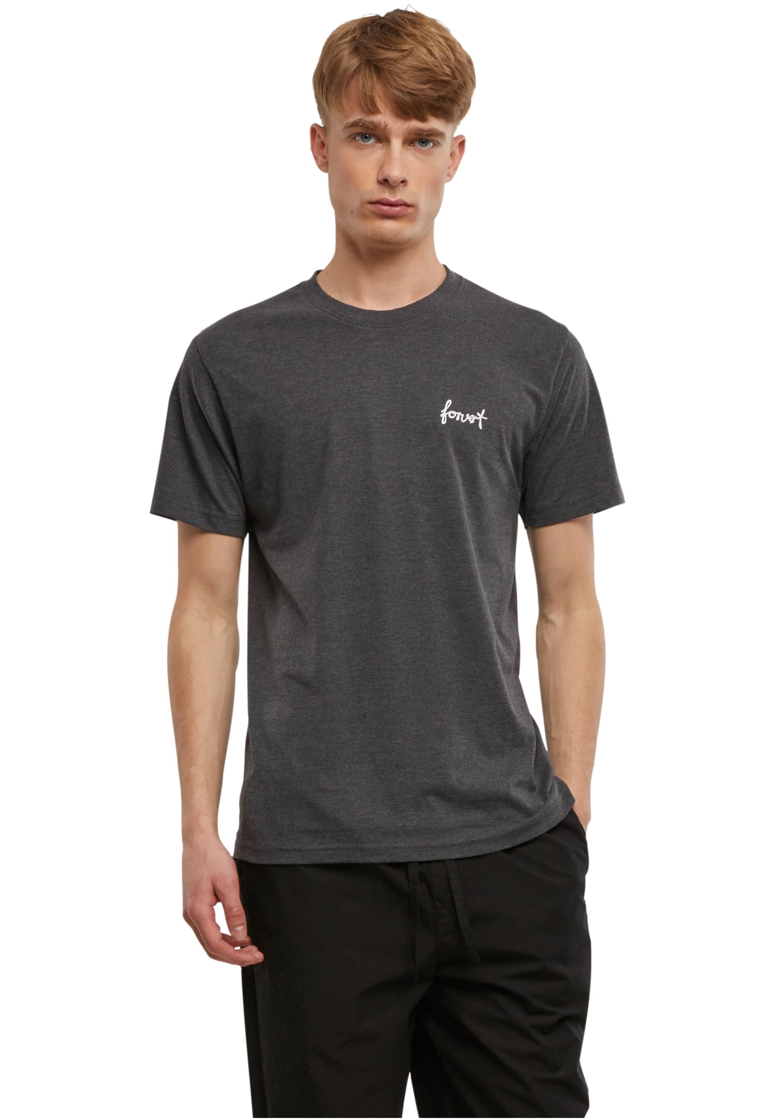 Forvert Men's T-Shirt Roundneck Salinas, Charcoal_Grey, M