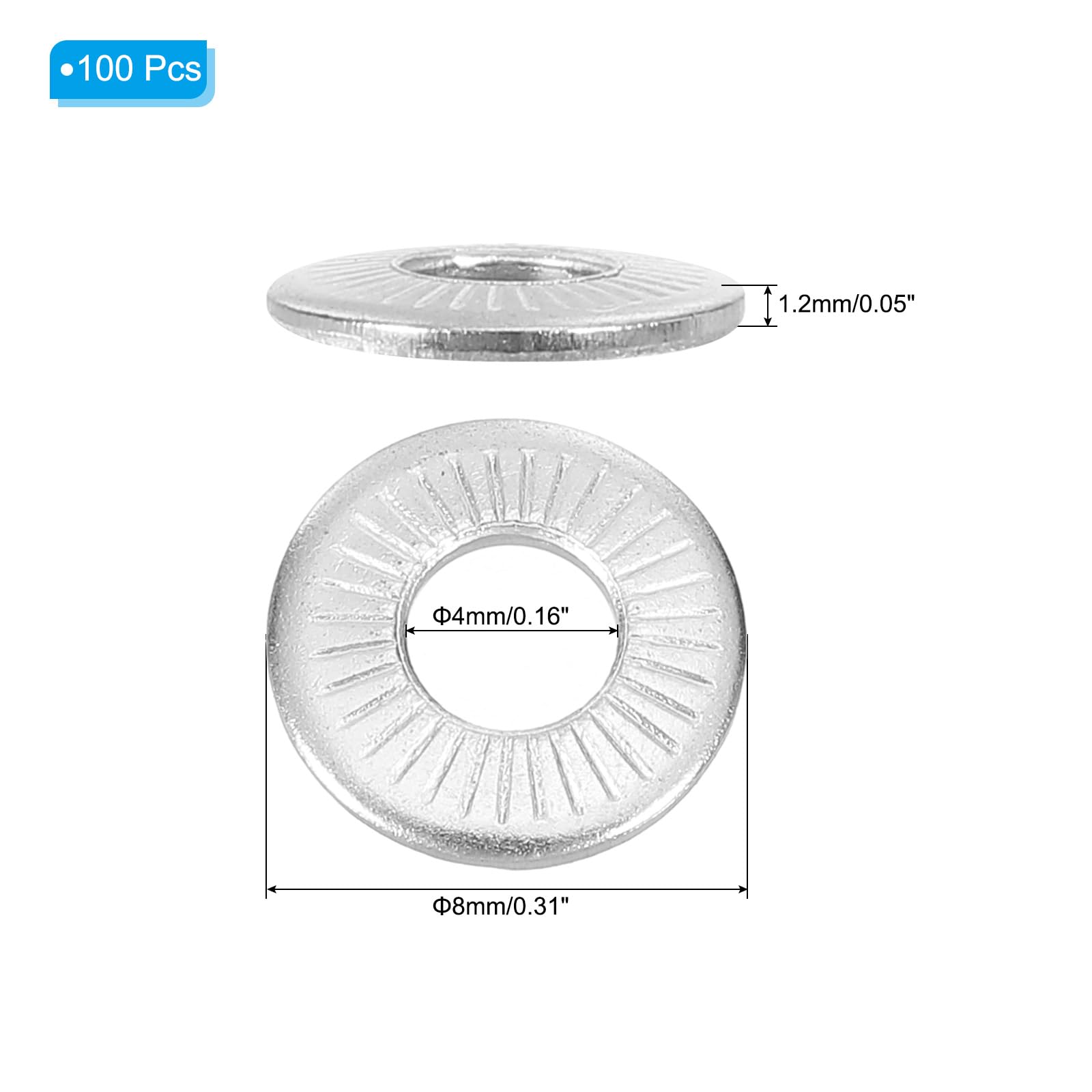 PATIKIL 304 Stainless Steel Flat Washers - Image 2