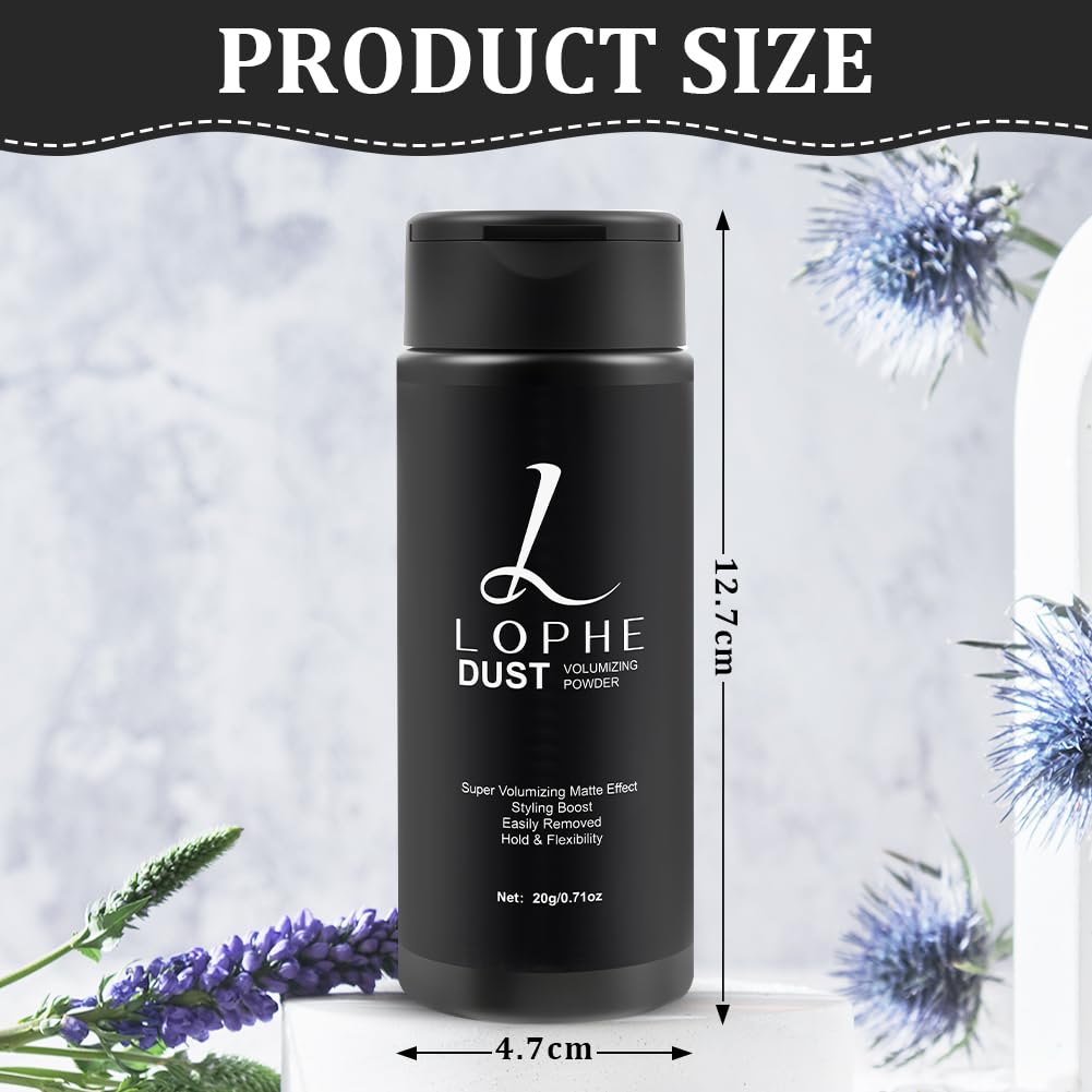 LOPHE Hair Styling Texturising Powder, Hair Oil Remover, Texturising, Adds Volume, Matte Volume Powder - Image 2