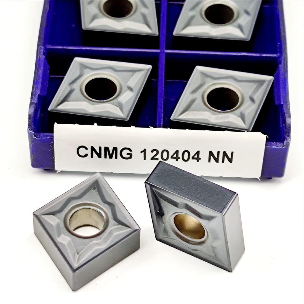 Herramienta de torneado de Metal de procesamiento, 10 Uds., CNMG120404 NN LT10, Insertos de fresado de Hoja de aleación Dura, CNC de carburo