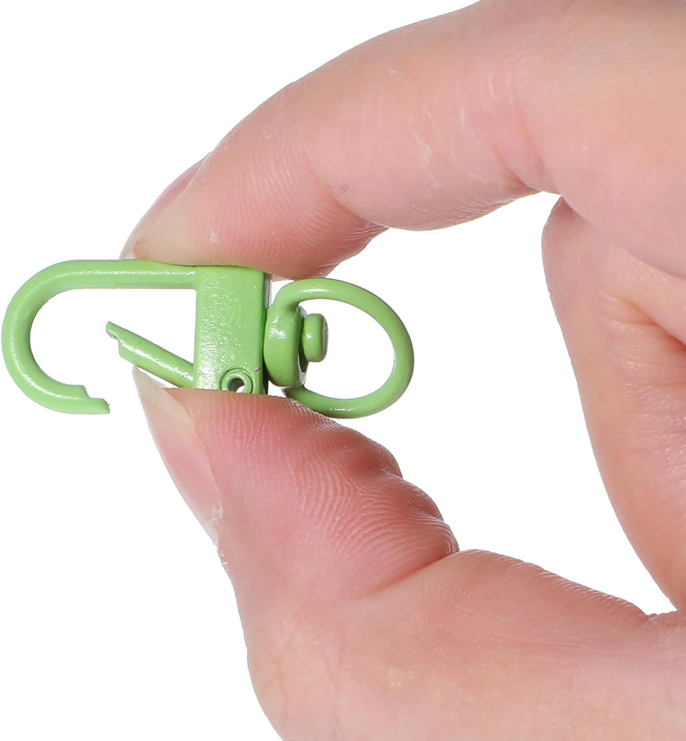 50PCS Small Lobster Claw Clasps for Keychains, 32mm Metal Lanyard Clips Swivel Snap Key Chain Hooks for Purses Straps Bag Charms Dog Tags Zipper Jewelry Making Connector DIY Craft Projects,Mixed Color - Image 3