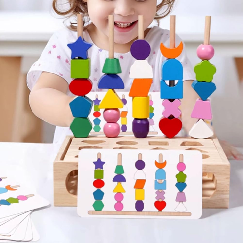 Boîte Montessori Bois Trier Formes et reconnaître Couleurs