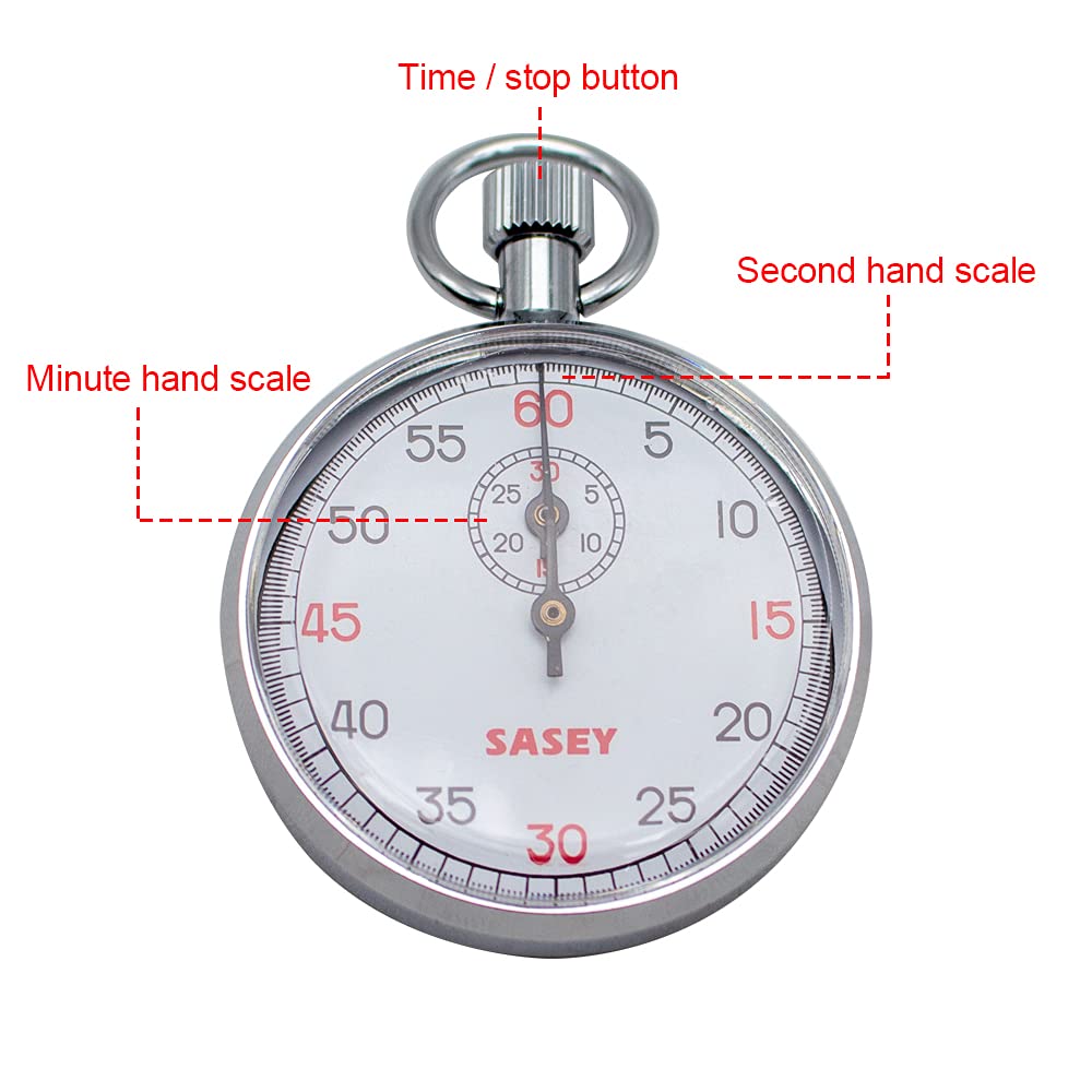 Jieotwice Handheld Stopwatch Mechanical Stop Watch Sports Chronograph Running Timer (SXJ505)