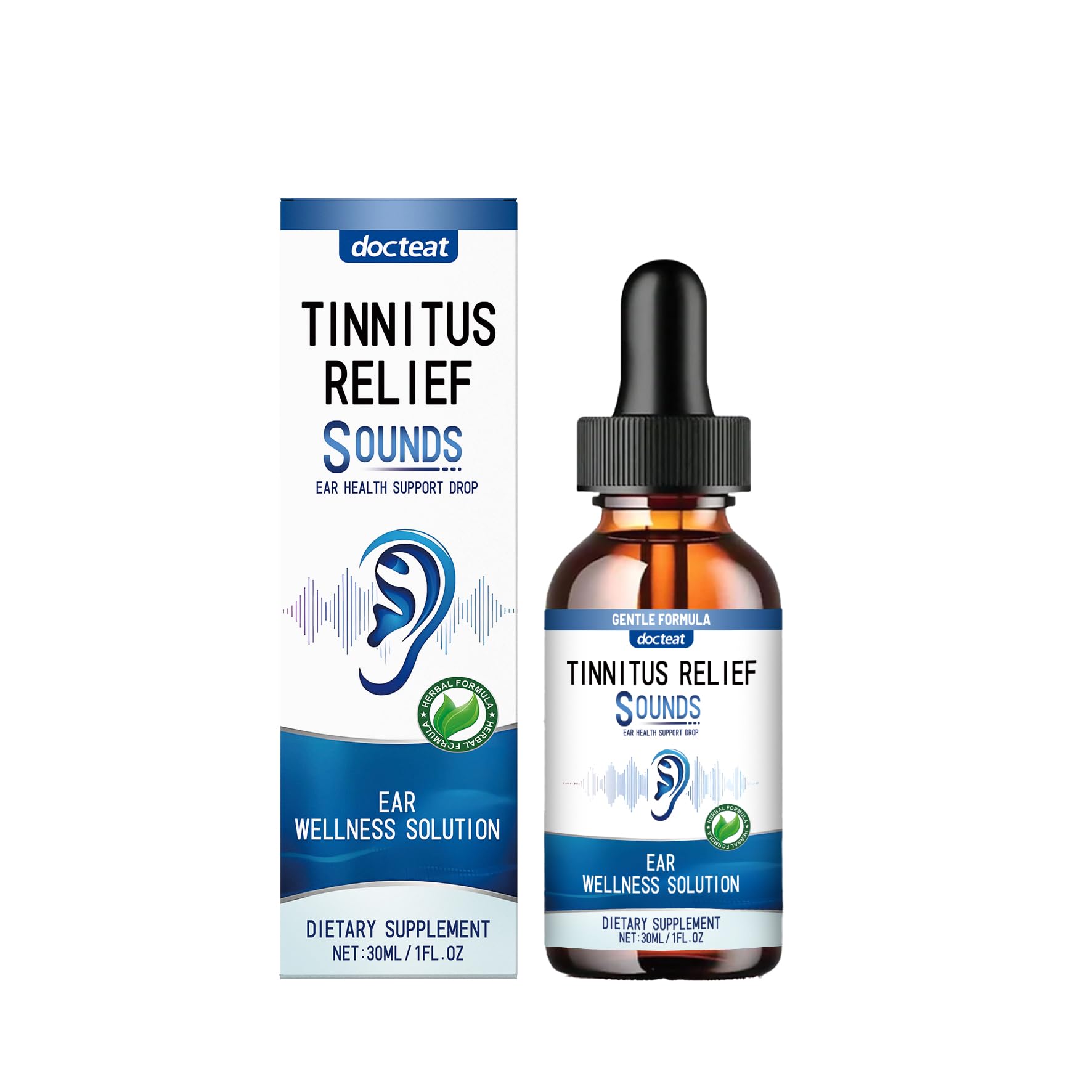 Tinnitus Relief Ear Drops Specially Designed for Tinnitus Care Drops Support Ear Comfort and Hearing Clarity Effectively Relieve