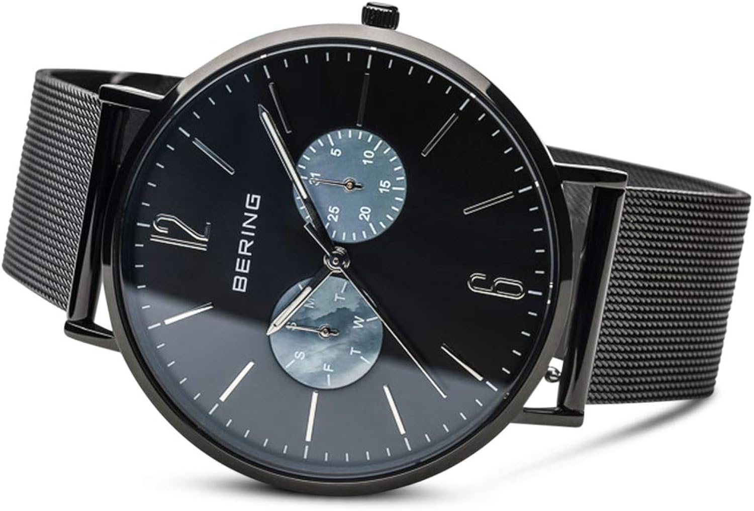 Unisex Analogico Quarzo Classic Orologio con Cinturino in Acciaio inossidabile Cinturino e Vetro zaffiro 14240-123