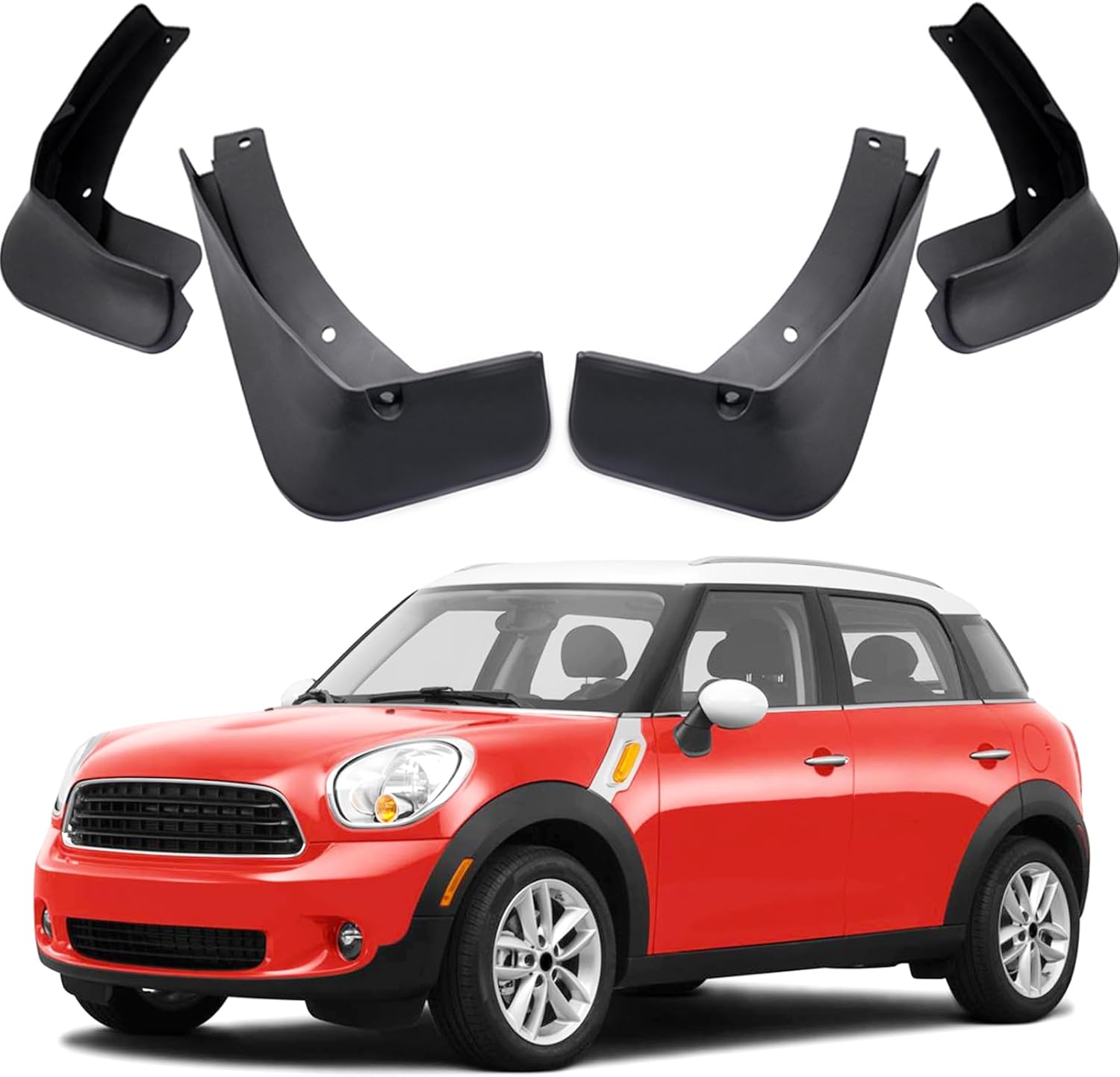 Car Mudguard Fender Mud Flaps Splash Guards Compatible with 2011 2012 2013 2014 2015 2016 Mini Countryman R60