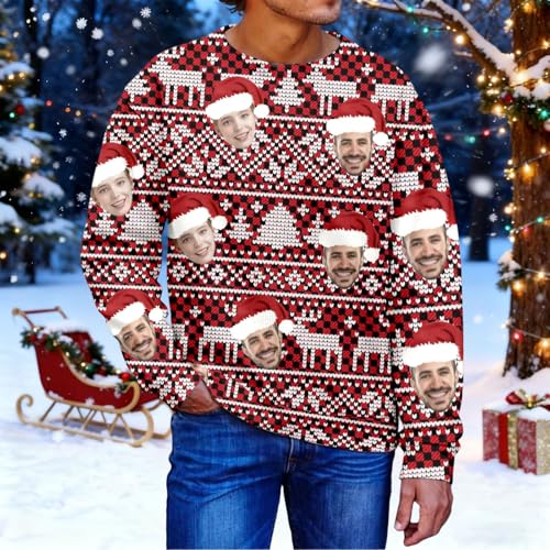 Sweat-shirt sans capuche homme pull-over personnalisable à thème coupe ample - 2