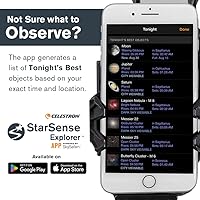 Vista 7 de Celestron StarSense Explorer DX 5-inch App-Enabled Telescope – 130mm Schmidt-Cassegrain with Smartphone Dock & StarSense App – iPhone & Android