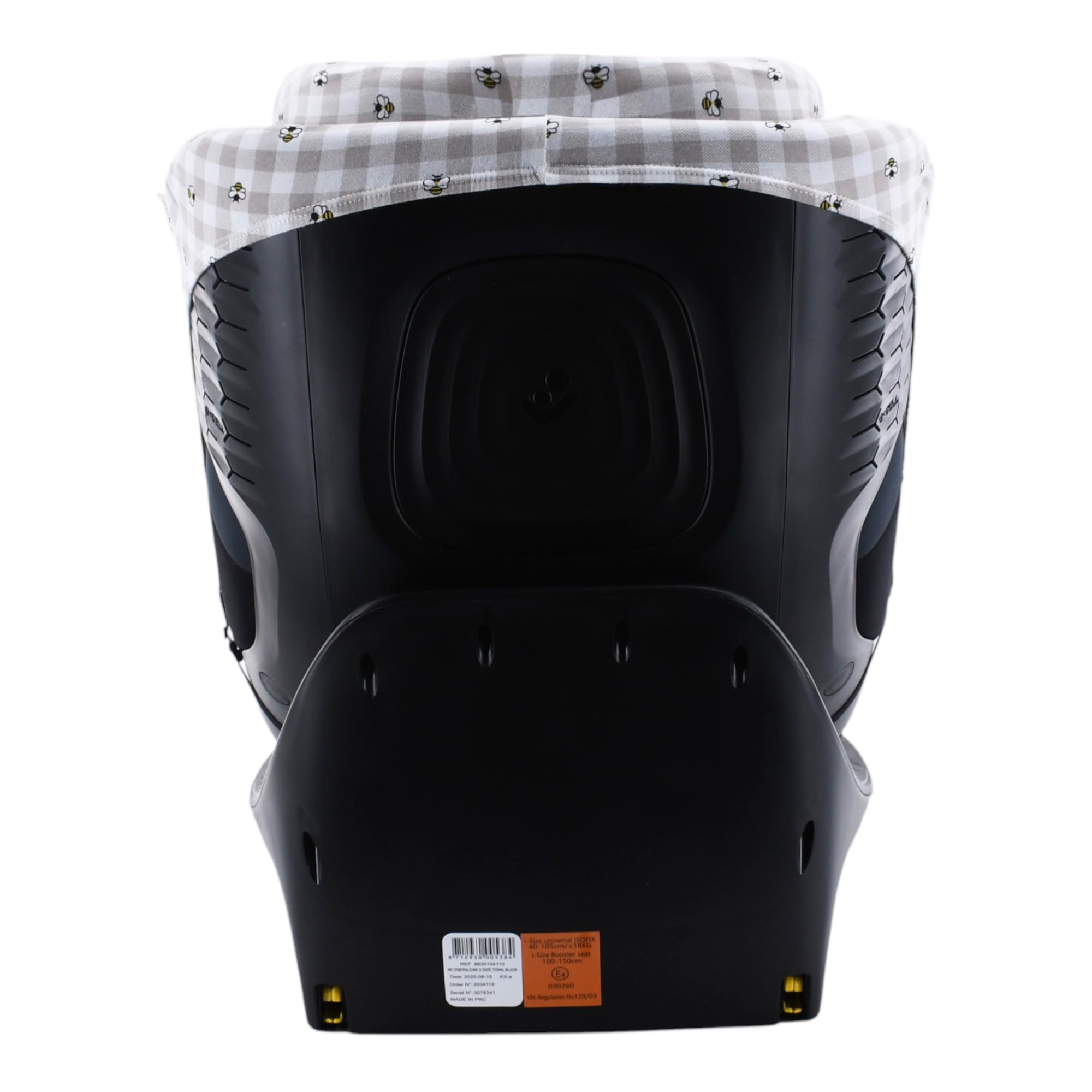 JYOKO Funda Compatible con Maxi-Cosi Emerald 360 S i-Size Hecha con algodón orgánico – Ajuste preciso y Tejido Transpirable para Mayor Confort. Estampado Picnic Vichy.
