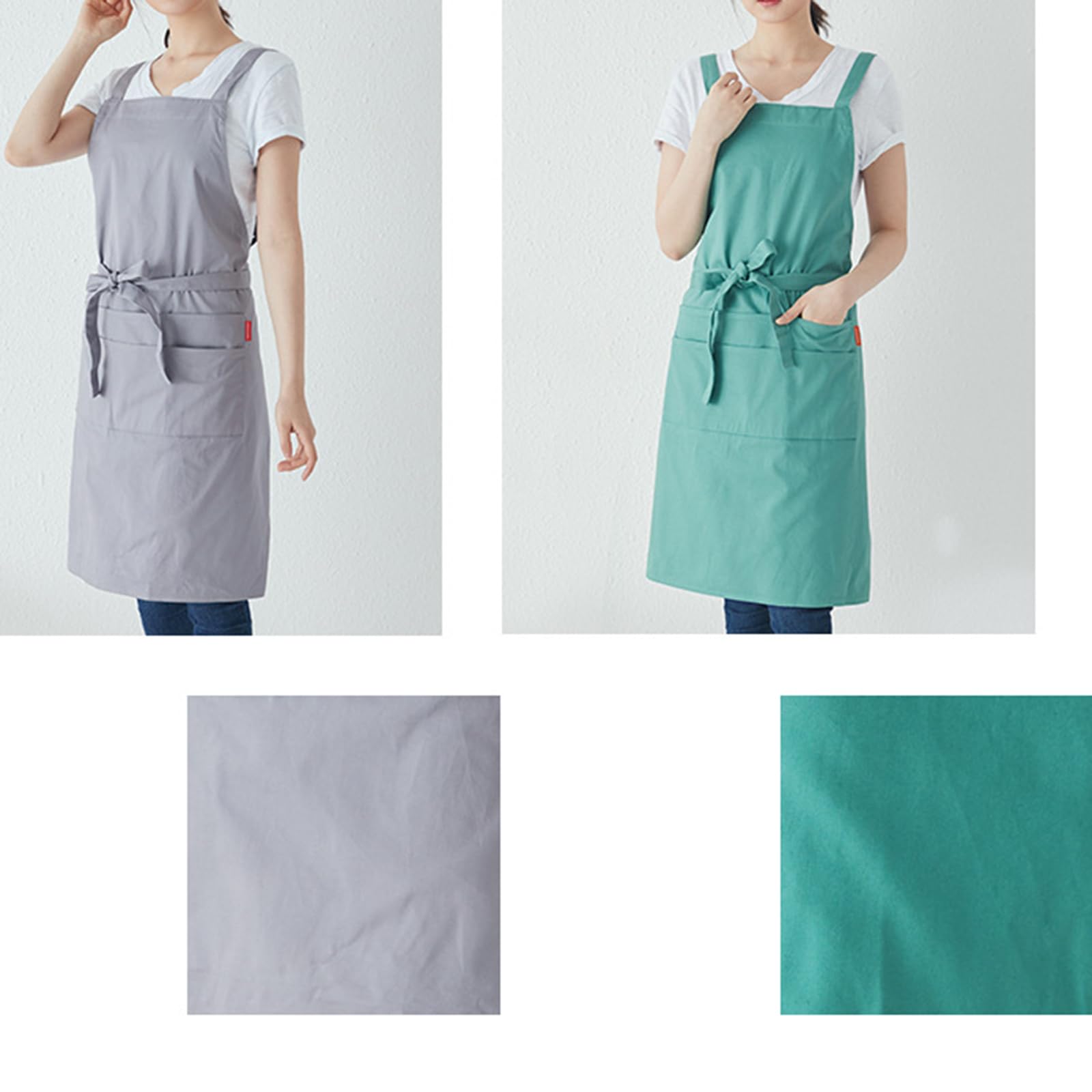 Delantales de repostería, Delantales de Cocina, Delantal Ajustable con Pechera for Mujeres y Hombres, Chef(Jasper)