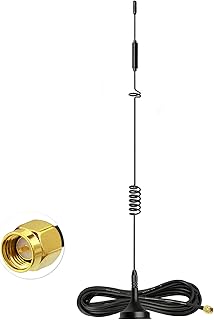 Bingfu 4G LTE Antenna 8dBi Magnetic Base SMA Male Antenna Compatible with 4G LTE Wireless CPE Router Cellular Gateway Industrial IoT Router Mobile Cellular