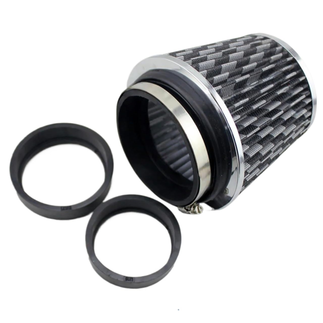 zestaw dolotu zimnego powietrza Adapter do filtra powietrza stożkowego zestaw dolotowy o wysokim przepływie zimne filtry samochodowe wyścigi 3 "3,5 4 76MM 89MM 101MM zestaw rur dolotu powietrza