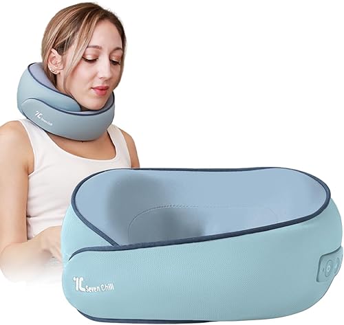 Miniatura 1 de 7C Masajeador de cuello Shiatsu con calor almohada de masaje cervical eléctrica de tejido profundo para la espalda - Cojín de masaje de amasamiento