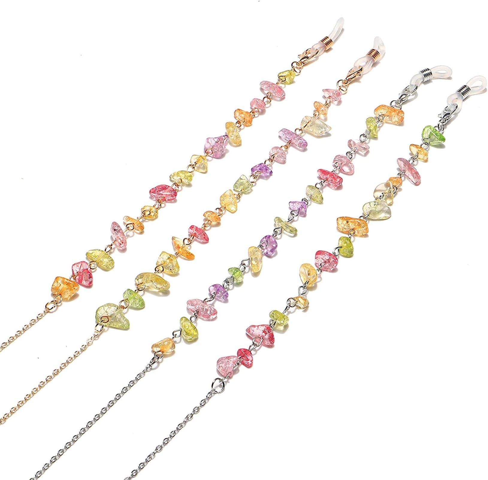 REVAHI Natürliche Bunte Sonnenbrillenketten Stilvolle Brillenketten Eyewear Lanyard Chain für Frauen