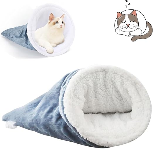 Cat Sleeping Bag, Cat Winter Sleeping Bag, Cat Bed Soft Plush Warm Cat